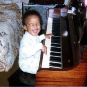 It's safe to say that I was excited about the piano at this age... 