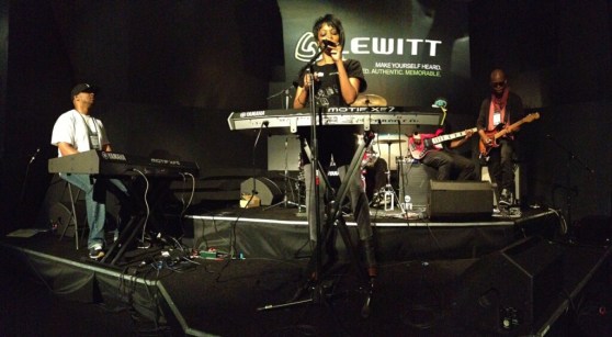 With Sy Smith performing at NAMM (Jan 2013)